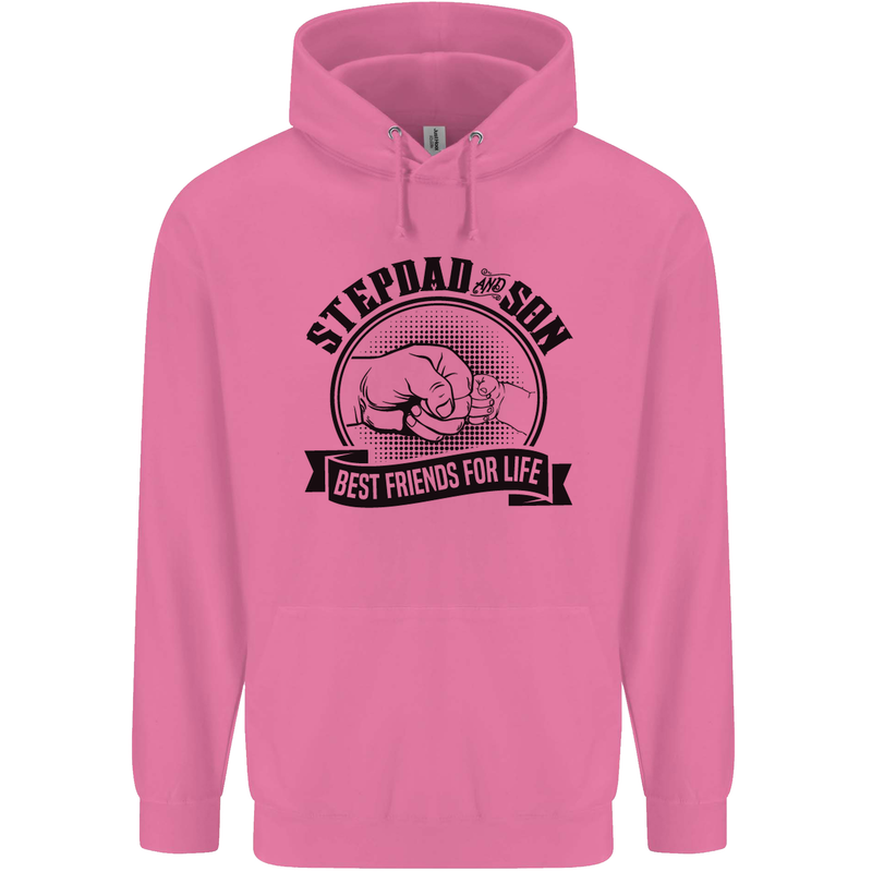 Stepdad & Son Best Friends Father's Day Childrens Kids Hoodie Azalea