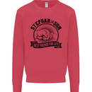 Stepdad & Son Best Friends Father's Day Kids Sweatshirt Jumper Heliconia