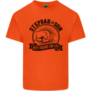 Stepdad & Son Best Friends Father's Day Kids T-Shirt Childrens Orange