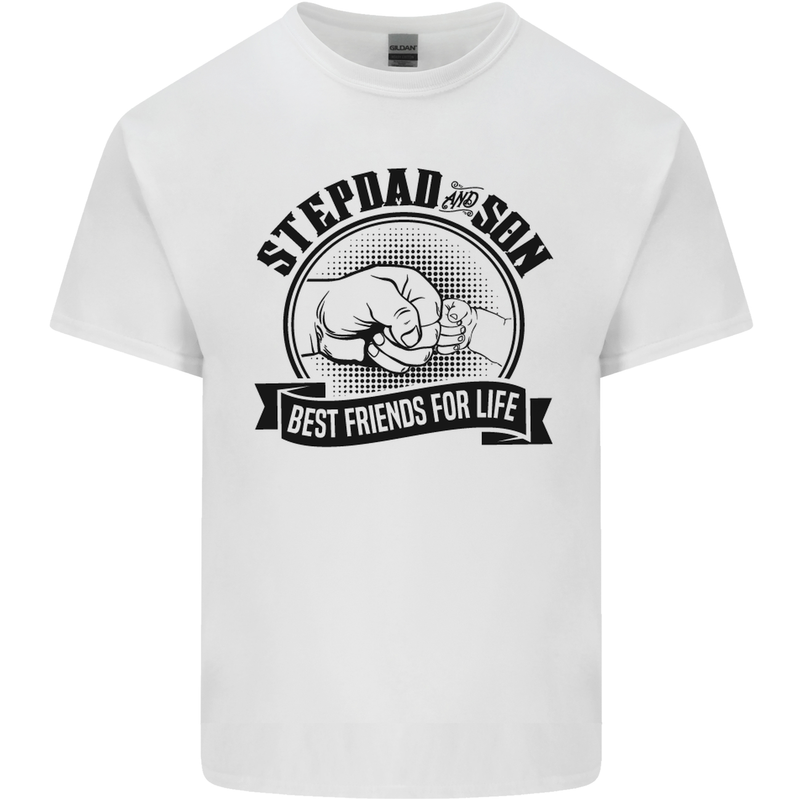 Stepdad & Son Best Friends Father's Day Kids T-Shirt Childrens White