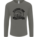 Stepdad & Son Best Friends Father's Day Mens Long Sleeve T-Shirt Charcoal