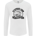 Stepdad & Son Best Friends Father's Day Mens Long Sleeve T-Shirt White