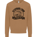 Stepdad & Son Best Friends Father's Day Mens Sweatshirt Jumper Caramel Latte