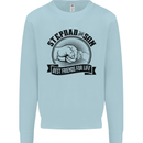 Stepdad & Son Best Friends Father's Day Mens Sweatshirt Jumper Light Blue