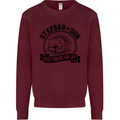 Stepdad & Son Best Friends Father's Day Mens Sweatshirt Jumper Maroon