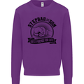 Stepdad & Son Best Friends Father's Day Mens Sweatshirt Jumper Purple
