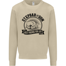 Stepdad & Son Best Friends Father's Day Mens Sweatshirt Jumper Sand