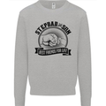 Stepdad & Son Best Friends Father's Day Mens Sweatshirt Jumper Sports Grey