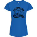 Stepdad & Son Best Friends Father's Day Womens Petite Cut T-Shirt Royal Blue