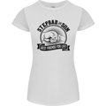 Stepdad & Son Best Friends Father's Day Womens Petite Cut T-Shirt White