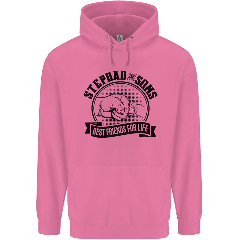 Stepdad & Sons Best Friends Father's Day Childrens Kids Hoodie Azalea