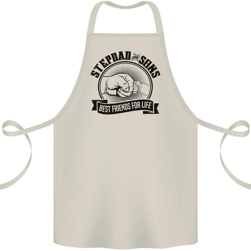 Stepdad & Sons Best Friends Father's Day Cotton Apron 100% Organic Natural
