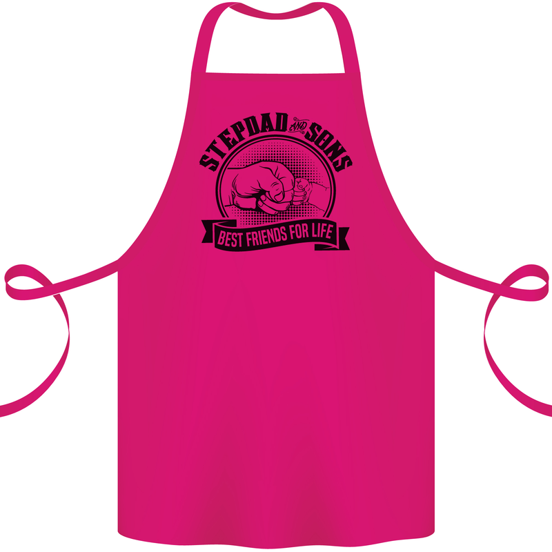 Stepdad & Sons Best Friends Father's Day Cotton Apron 100% Organic Pink