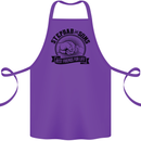 Stepdad & Sons Best Friends Father's Day Cotton Apron 100% Organic Purple