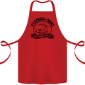 Stepdad & Sons Best Friends Father's Day Cotton Apron 100% Organic Red