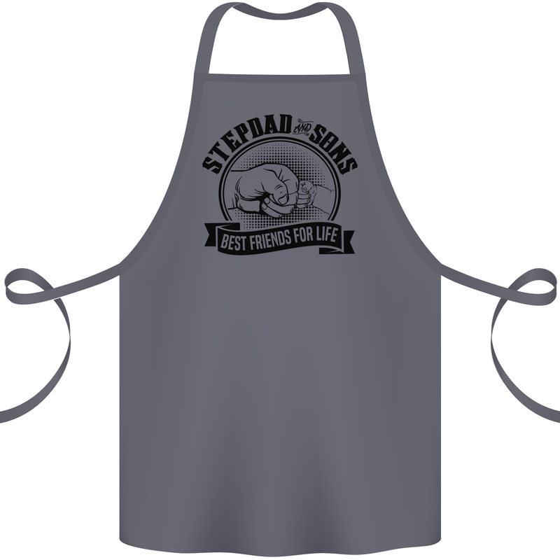 Stepdad & Sons Best Friends Father's Day Cotton Apron 100% Organic Steel