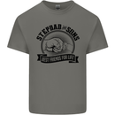 Stepdad & Sons Best Friends Father's Day Kids T-Shirt Childrens Charcoal