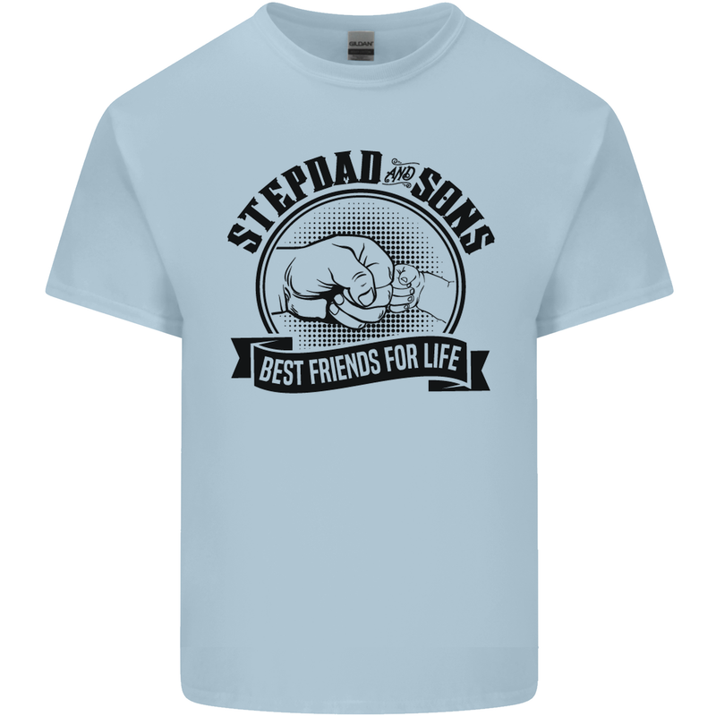 Stepdad & Sons Best Friends Father's Day Kids T-Shirt Childrens Light Blue