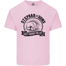 Stepdad & Sons Best Friends Father's Day Kids T-Shirt Childrens Light Pink