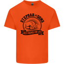 Stepdad & Sons Best Friends Father's Day Kids T-Shirt Childrens Orange