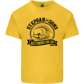 Stepdad & Sons Best Friends Father's Day Kids T-Shirt Childrens Yellow