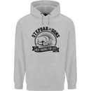 Stepdad & Sons Best Friends Father's Day Mens 80% Cotton Hoodie Sports Grey