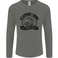 Stepdad & Sons Best Friends Father's Day Mens Long Sleeve T-Shirt Charcoal
