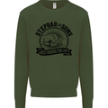 Stepdad & Sons Best Friends Father's Day Mens Sweatshirt Jumper Forest Green