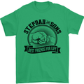Stepdad & Sons Best Friends Father's Day Mens T-Shirt Cotton Gildan Irish Green
