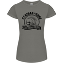 Stepdad & Sons Best Friends Father's Day Womens Petite Cut T-Shirt Charcoal