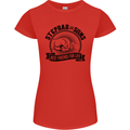 Stepdad & Sons Best Friends Father's Day Womens Petite Cut T-Shirt Red