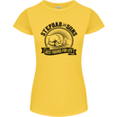 Stepdad & Sons Best Friends Father's Day Womens Petite Cut T-Shirt Yellow