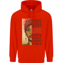 Stick With Love Black Lives Matter Childrens Kids Hoodie Bright Red