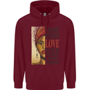 Stick With Love Black Lives Matter Childrens Kids Hoodie Maroon