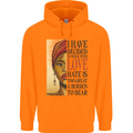 Stick With Love Black Lives Matter Childrens Kids Hoodie Orange