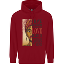 Stick With Love Black Lives Matter Childrens Kids Hoodie Red