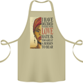 Stick With Love Black Lives Matter Cotton Apron 100% Organic Khaki