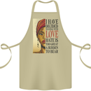 Stick With Love Black Lives Matter Cotton Apron 100% Organic Khaki