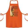 Stick With Love Black Lives Matter Cotton Apron 100% Organic Orange
