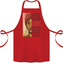 Stick With Love Black Lives Matter Cotton Apron 100% Organic Red