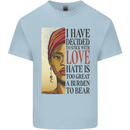 Stick With Love Black Lives Matter Kids T-Shirt Childrens Light Blue