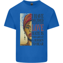 Stick With Love Black Lives Matter Kids T-Shirt Childrens Royal Blue