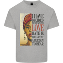 Stick With Love Black Lives Matter Kids T-Shirt Childrens Sports Grey