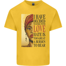 Stick With Love Black Lives Matter Kids T-Shirt Childrens Yellow