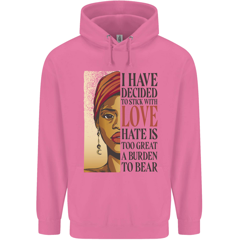 Stick With Love Black Lives Matter Mens 80% Cotton Hoodie Azelea