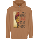 Stick With Love Black Lives Matter Mens 80% Cotton Hoodie Caramel Latte