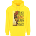 Stick With Love Black Lives Matter Mens 80% Cotton Hoodie Yellow