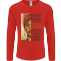 Stick With Love Black Lives Matter Mens Long Sleeve T-Shirt Red