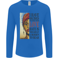 Stick With Love Black Lives Matter Mens Long Sleeve T-Shirt Royal Blue