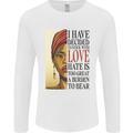 Stick With Love Black Lives Matter Mens Long Sleeve T-Shirt White